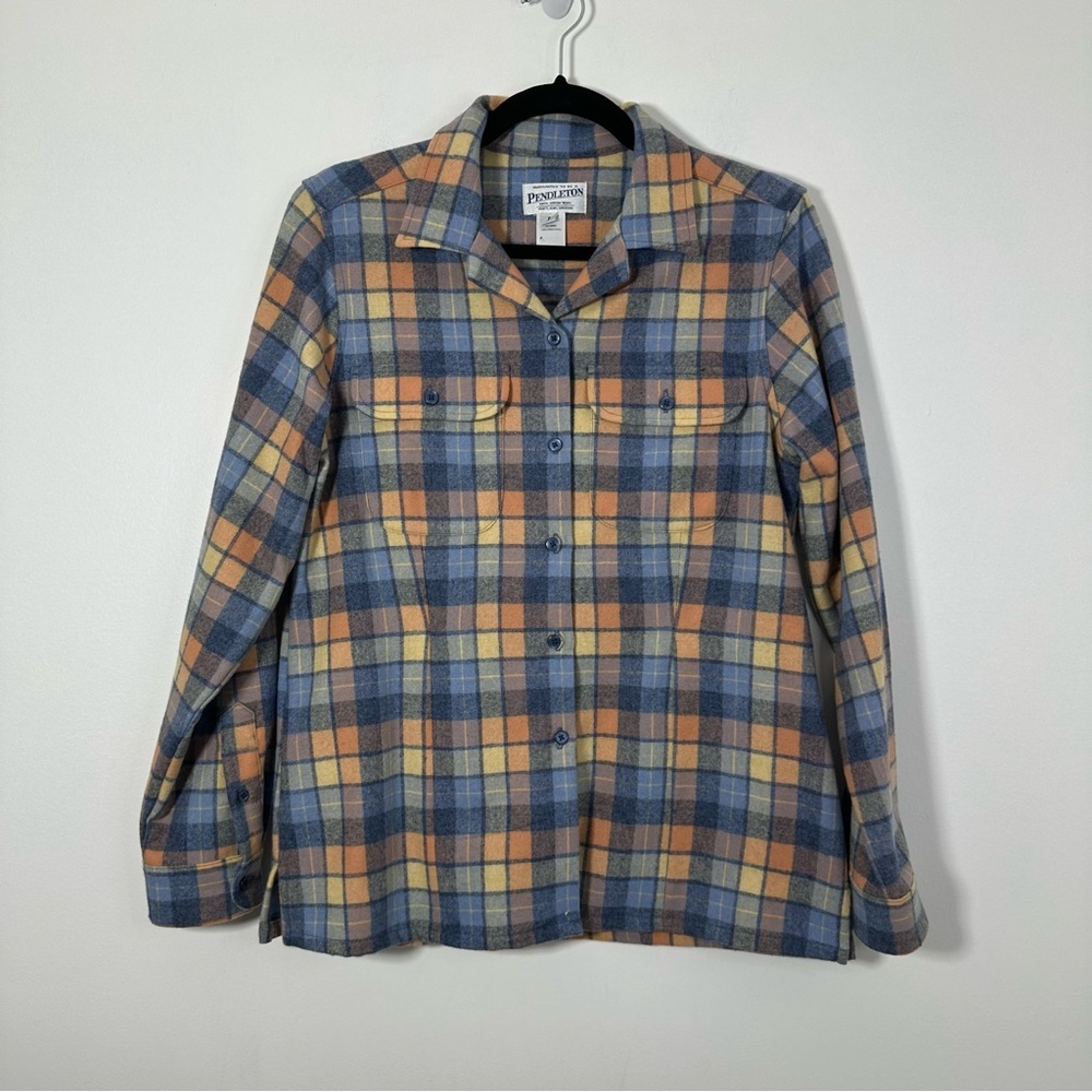 Vintage Pendelton Madras 100% Virgin Wool Plaid Jacket Size S